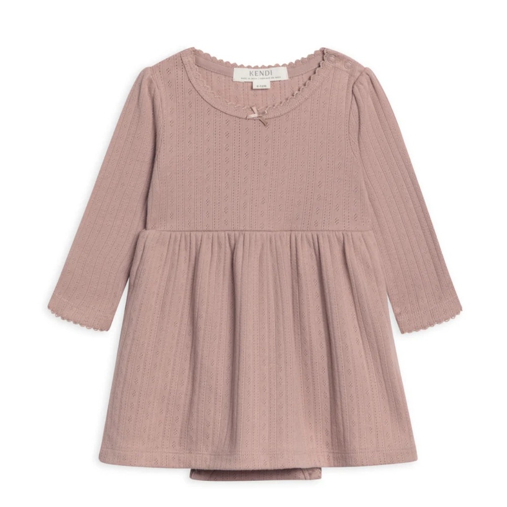 Colored Organics bodysuit dress, 0-3m
